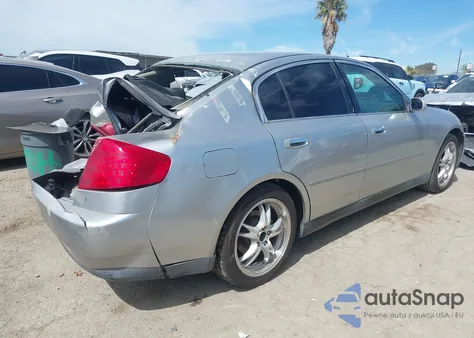 2003 Infiniti G35 Luxury Leather z USA, uszkodzony, nr VIN JNKCV51E93M329331